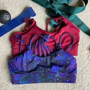 CVG sport bra Sangria and Galaxy